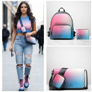 3pc Rare & Sold Out! Michael Kors 3-Piece Sunset Ombré Set - Pristine Condition